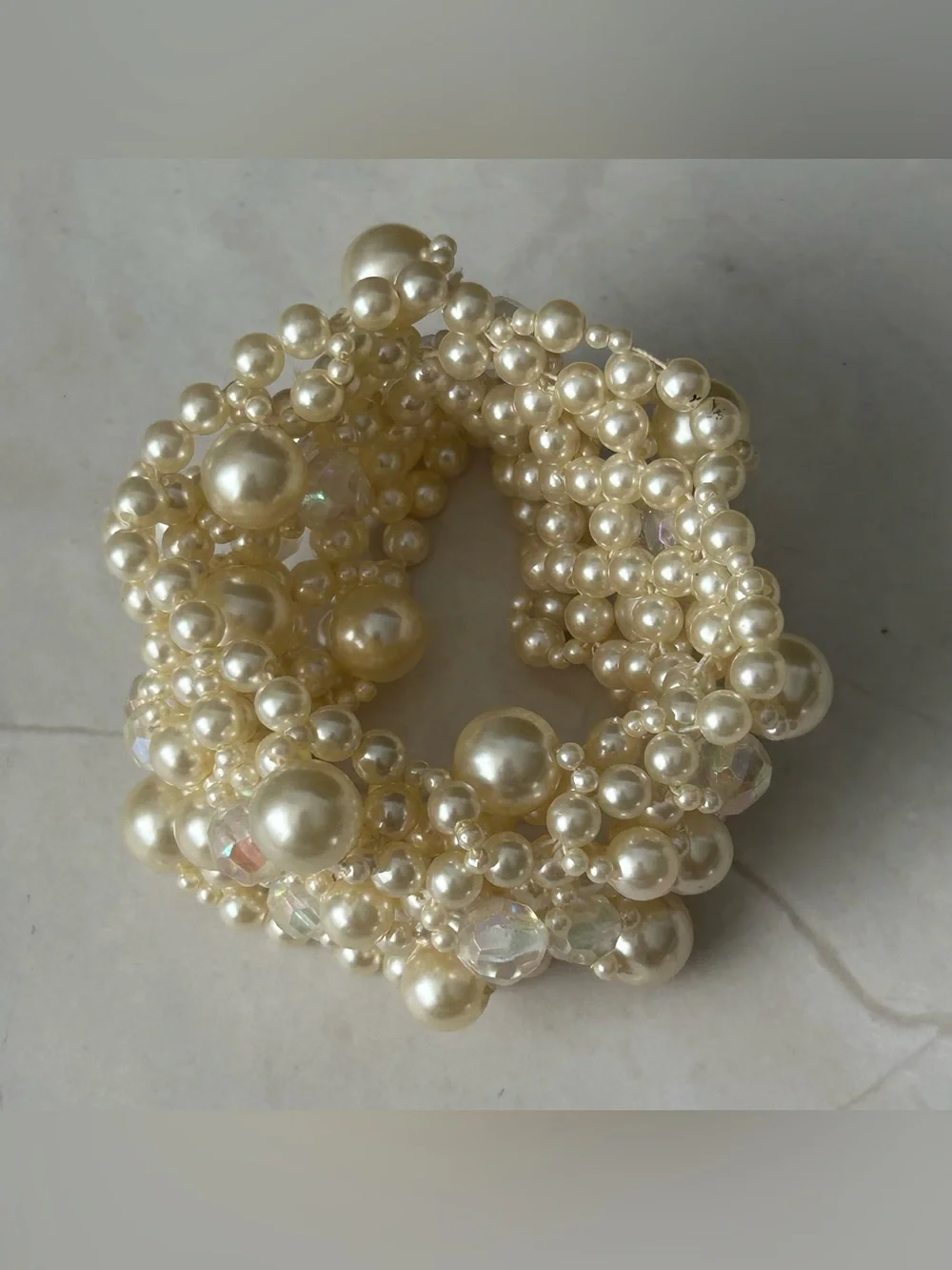 Pearl Cluster Stretch Bracelet